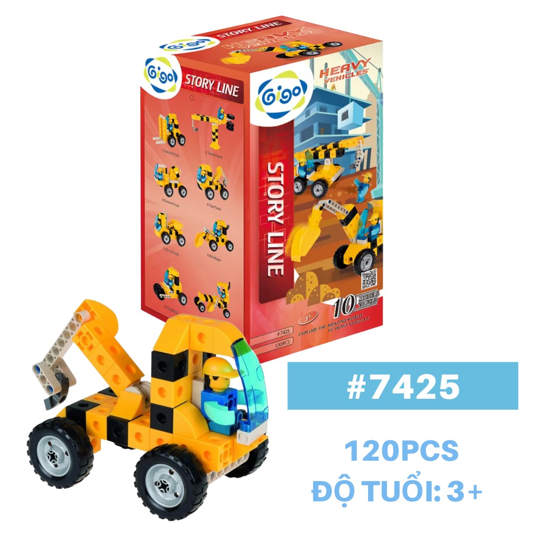 Đồ Chơi STEM Xe Xây Dựng Công Trường